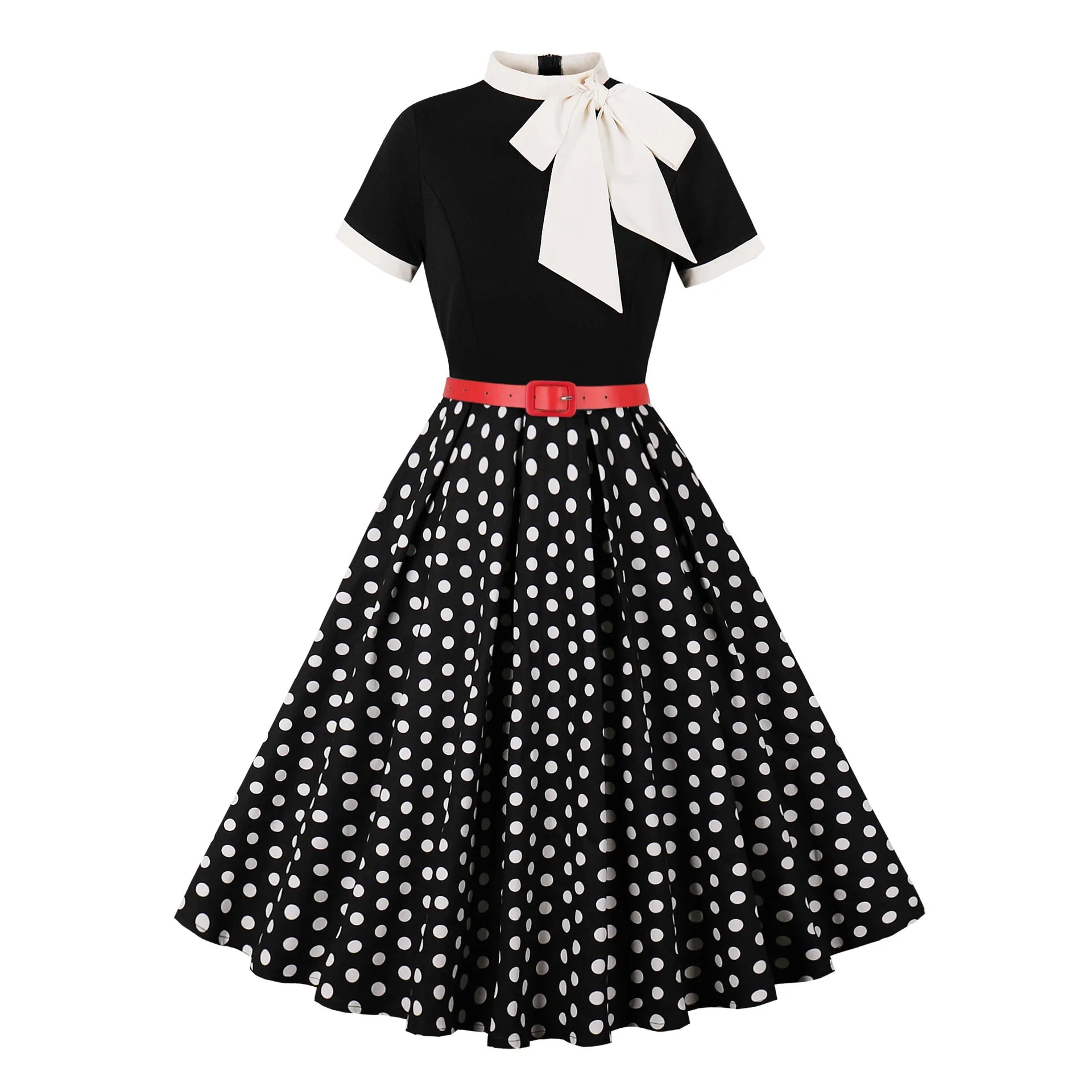 Robe vintage à jupe fleurie