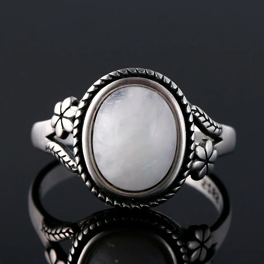 Bague pierre de lune vintage