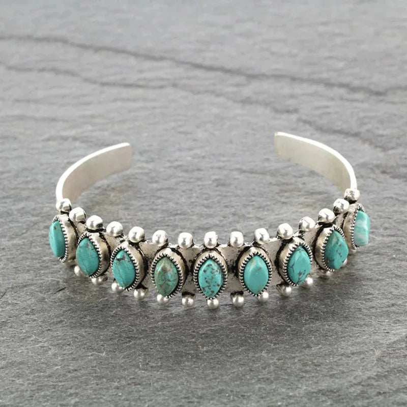 Bracelet turquoise vintage pour femme