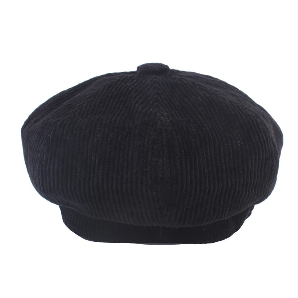 Casquette gavroche vintage velours cotelé
