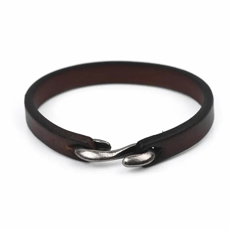 Bracelet vintage en cuir authentique