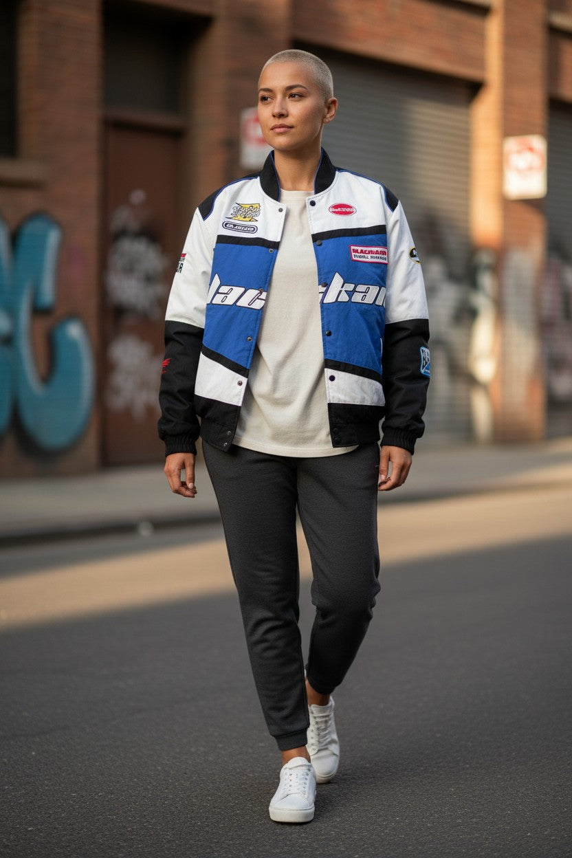 Veste de course vintage unisexe