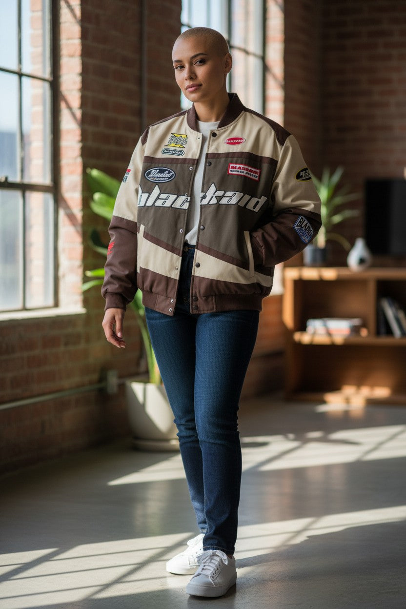 Veste de course vintage unisexe